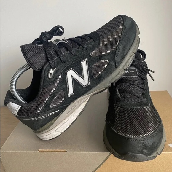 RARE 2016 New Balance 990 Black Sneakers - 7 Y - 8.5 W - Picture 11 of 12